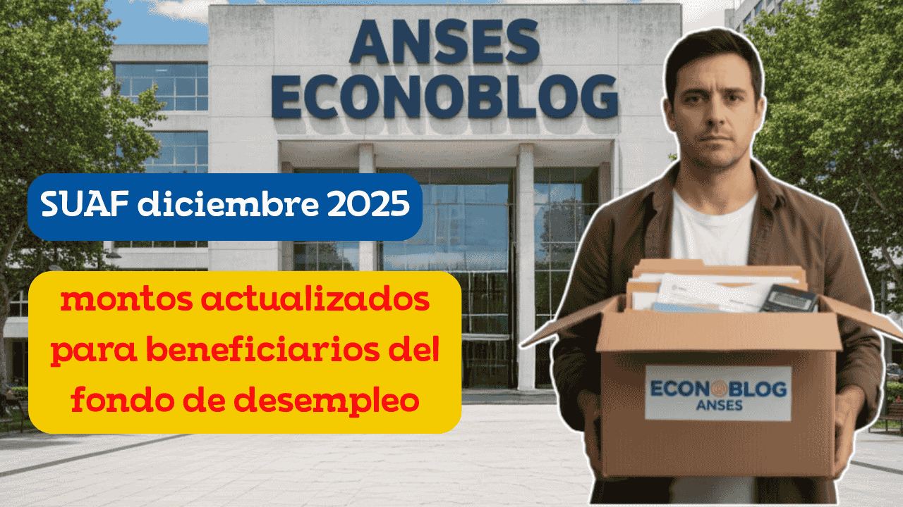 SUAF diciembre 2025: montos actualizados para beneficiarios del fondo de desempleo