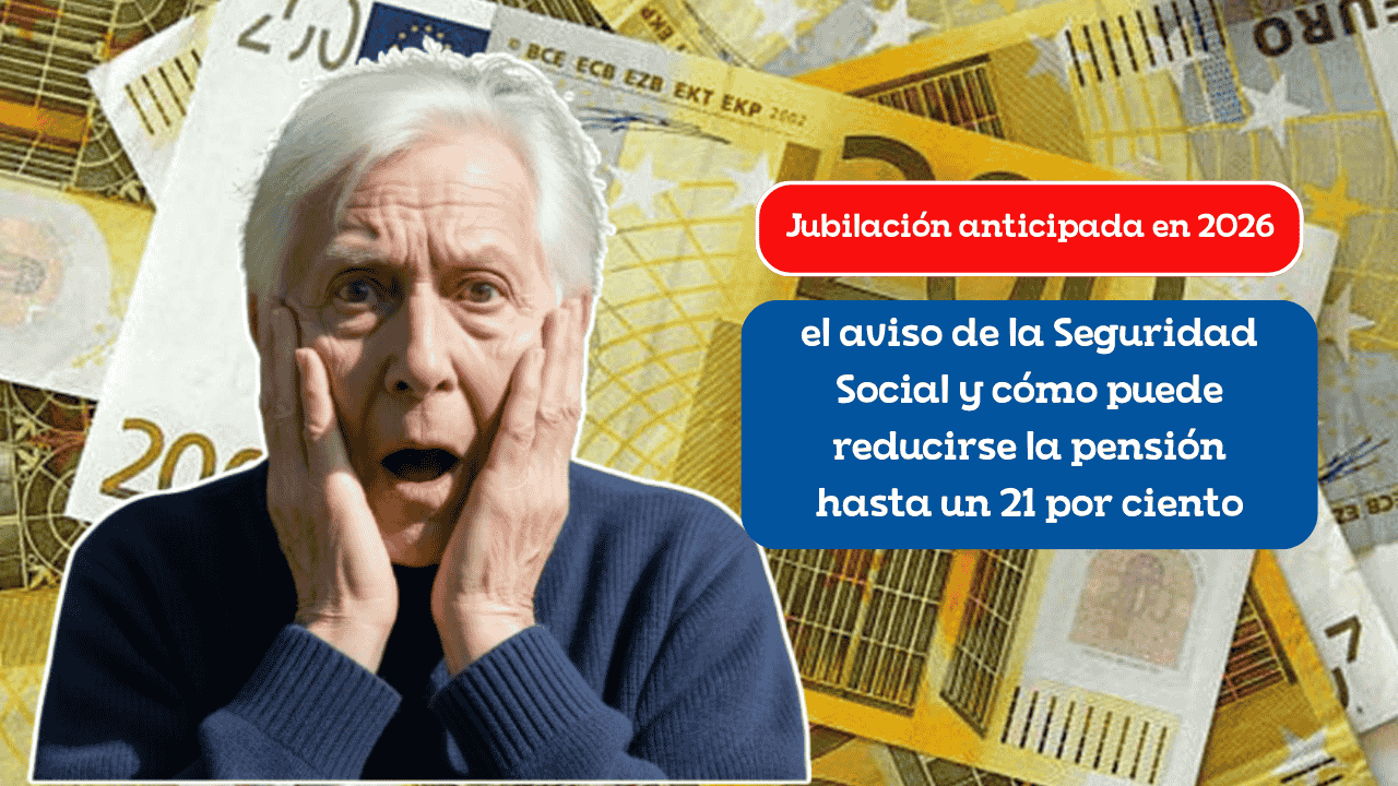 Jubilación anticipada en 2026: el aviso de la Seguridad Social y cómo puede reducirse la pensión hasta un 21 por ciento